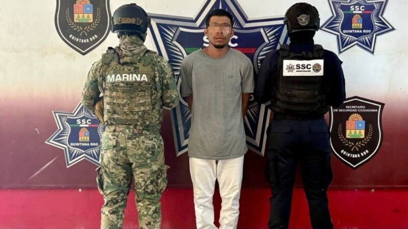 Detienen en Cancún a sujeto buscado por homicidio y lesiones calificadas