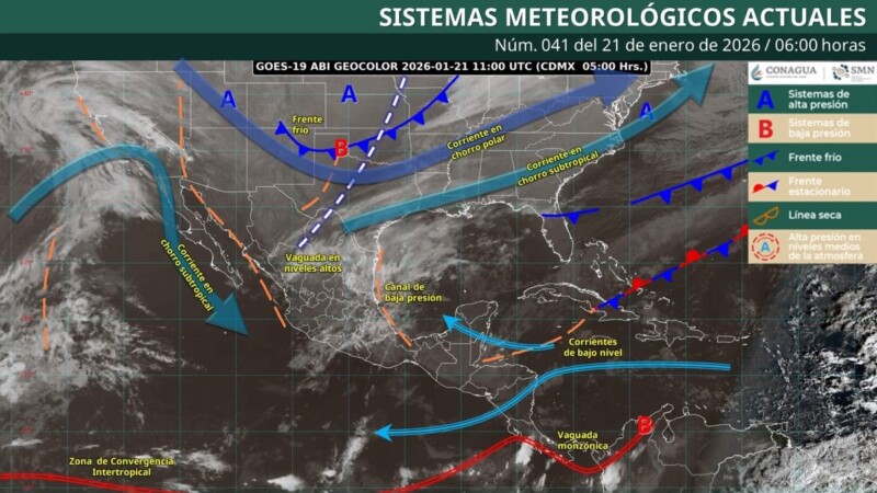 Pronóstico del clima en Quintana Roo para hoy miércoles 21 de enero 2026