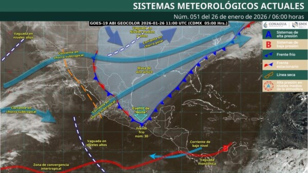 Pronóstico del clima en Quintana Roo para hoy lunes 26 de enero 2026