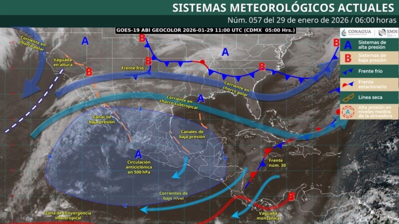 Pronóstico del clima en Quintana Roo para hoy jueves 29 de enero 2026