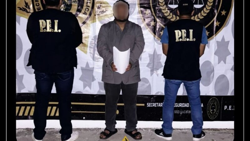 Detienen en Kanasín a agente de seguridad privada por tentativa de violación.