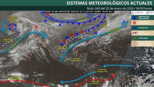 Pronóstico del clima en Quintana Roo para hoy jueves 22 de enero 2026