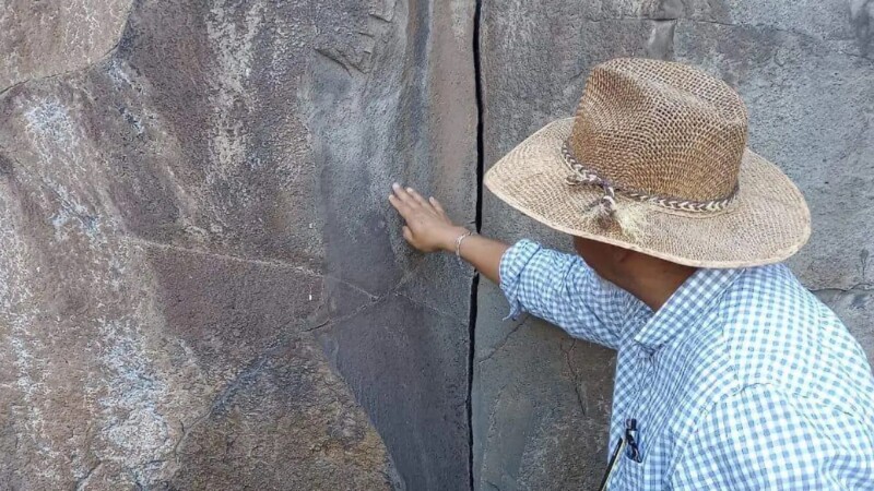 Descubren arte rupestre en los trabajos del tren a Querétaro