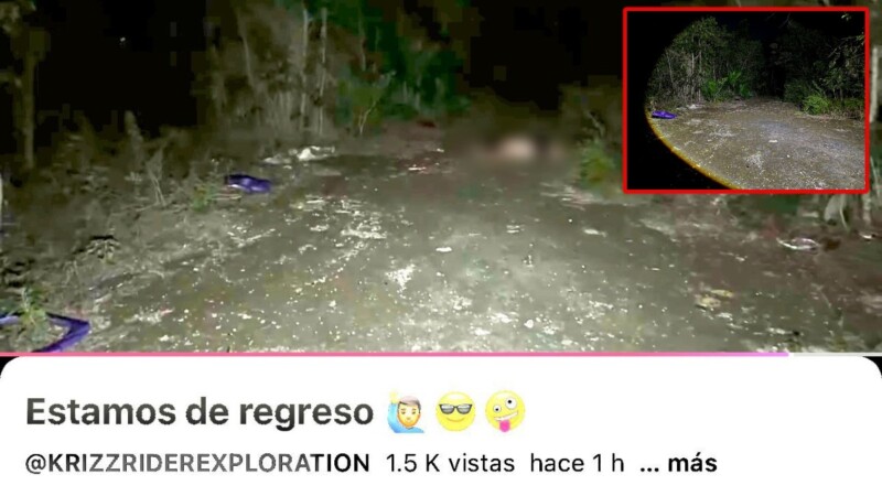 Youtubers montan hallazgo de cuerpo en Cancún y desatan operativo de autoridades y Colectivos de Búsqueda