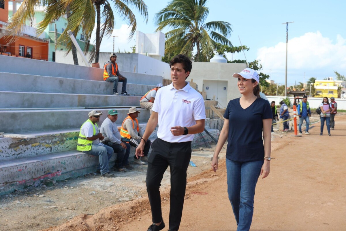 Al realizar un recorrido de supervisión, la presidenta municipal, Atenea Gómez Ricalde, refrenda su compromiso de rehabilitar todos los espacios deportivos.