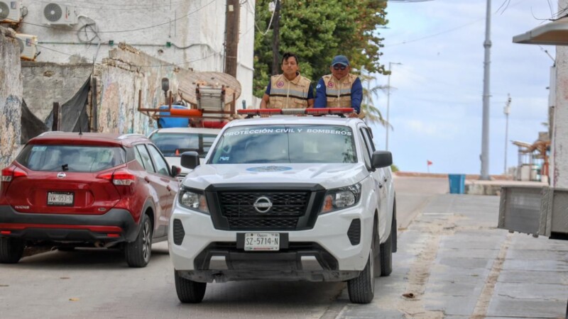 Protección Civil de Isla Mujeres refuerza acciones preventivas por la entrada del Frente Frío No. 29