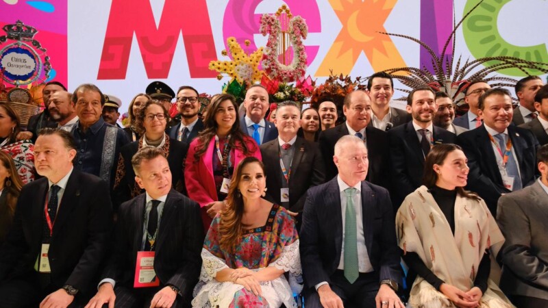 Participa Ana Paty Peralta en corte de listón del Pabellón México en Fitur 2026