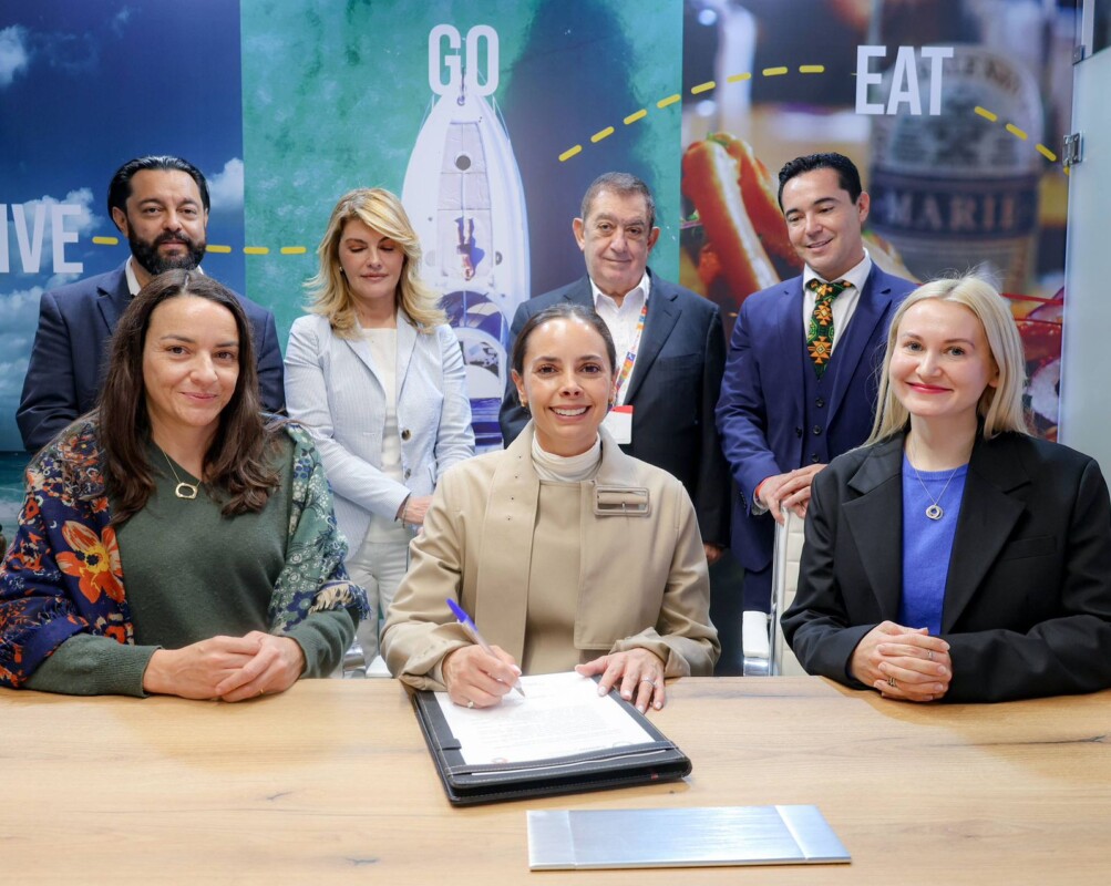 Promueve Ana Paty Peralta liderazgo mundial de Cancún en turismo sustentable desde Fitur 2026; La ciudad se perfila como el primer destino de México en integrarse a la Iniciativa Global de Turismo y Plásticos.