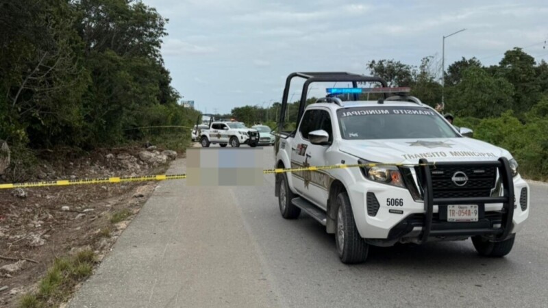 Fatal atropellamiento en la avenida Huayacán de Cancún