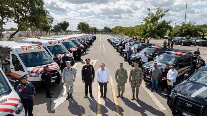 Refuerzan seguridad en Yucatán con inversión de 99.3 millones de pesos