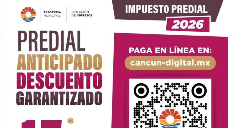 Últimos días para primera fase de descuentos en impuesto predial 2026 con 15 por ciento menos