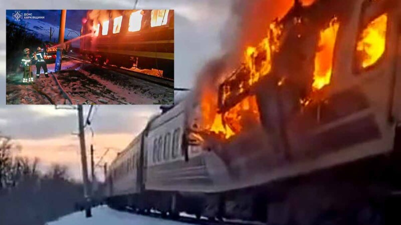 Mueren cuatro personas durante bombardeo ruso a tren de pasajeros en Ucrania