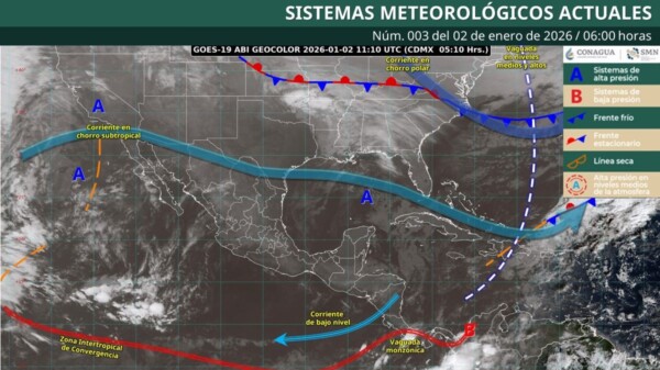Pronóstico del clima para hoy viernes 2 de enero 2026 en Quintana Roo