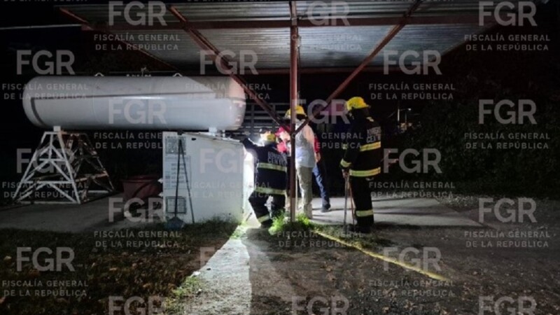 Decomisa la FGR 3 mil litros de gas LP en una estación clandestina en Tabasco