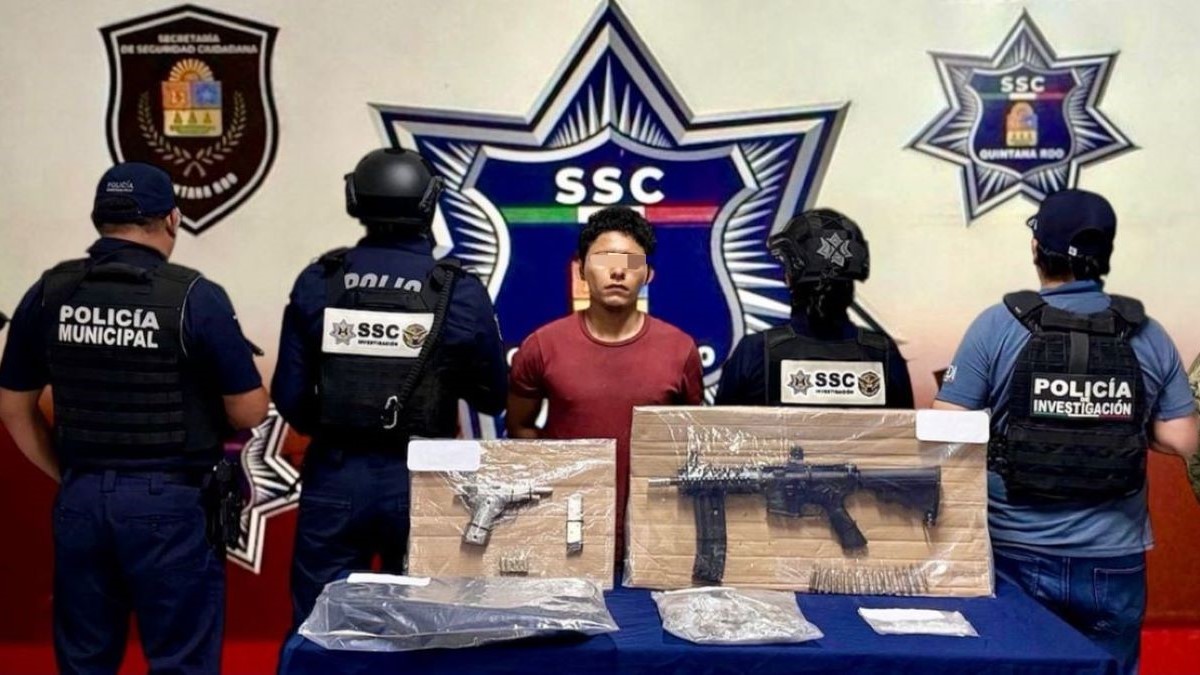 Detenido por posesión de drogas y armas de uso exclusivo del Ejército