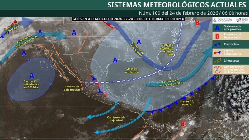 Pronóstico del clima en Quintana Roo para hoy martes 24 de febrero 2026