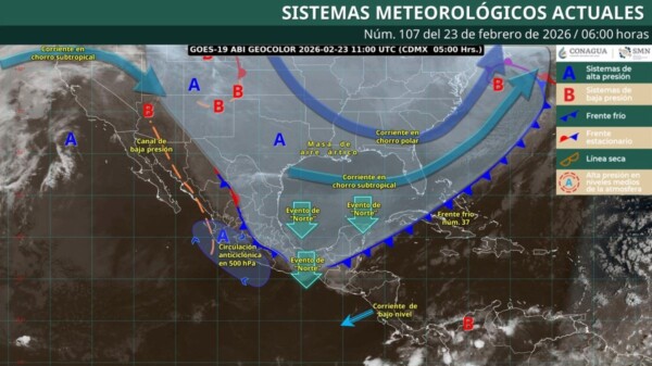 Pronóstico del clima en Quintana Roo para hoy lunes 23 de febrero 2026