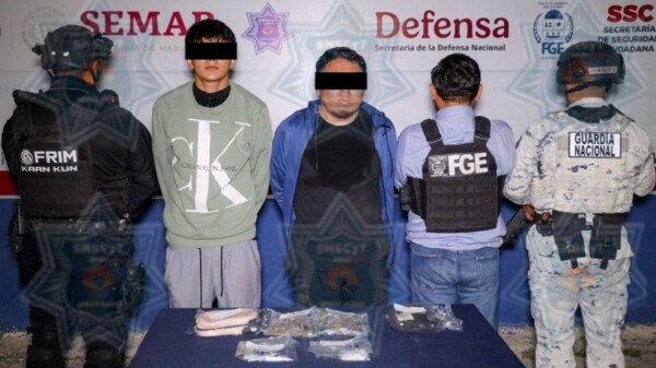 Detienen a dos sujetos con enervantes en la Supermanzana 520 de Cancún