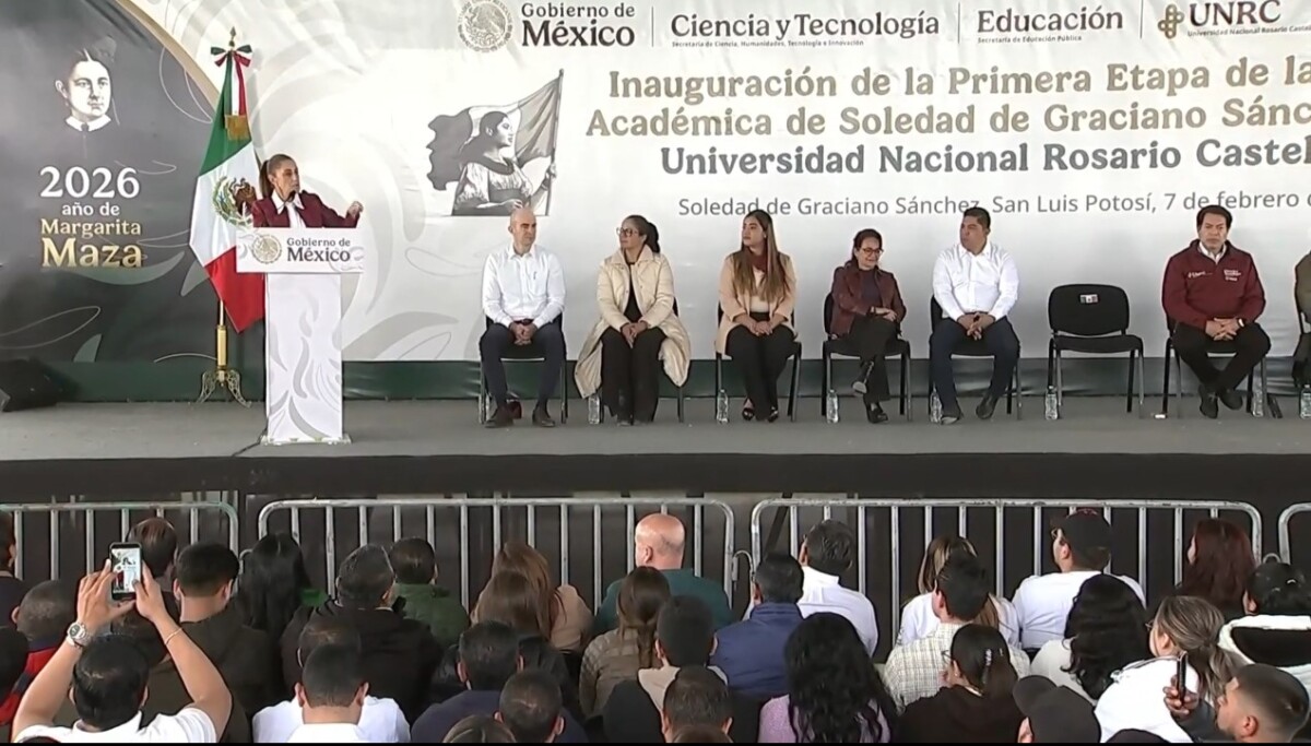 Sheinbaum inaugura Universidad Rosario Castellanos en SLP