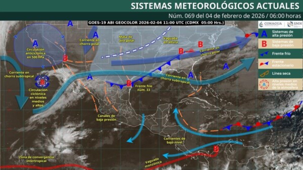 Pronóstico del clima en Quintana Roo para hoy miércoles 4 de febrero 2026