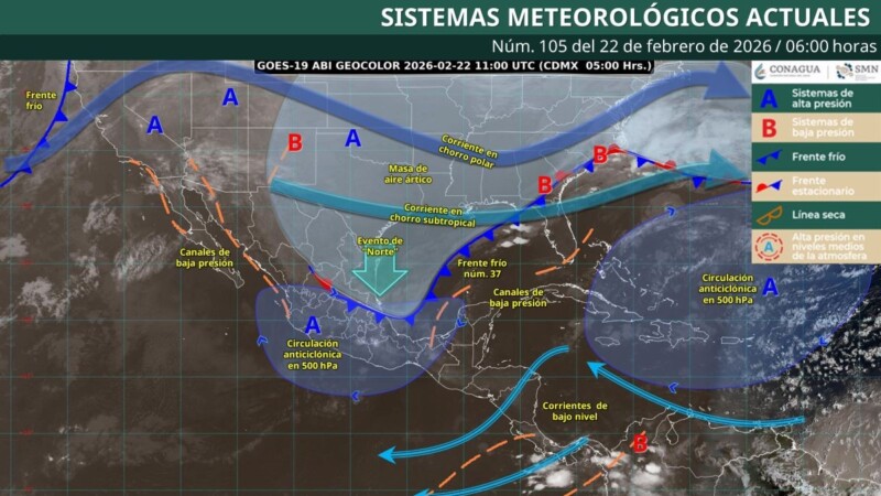 Pronóstico del clima en Quintana Roo para hoy domingo 22 de febrero 2026