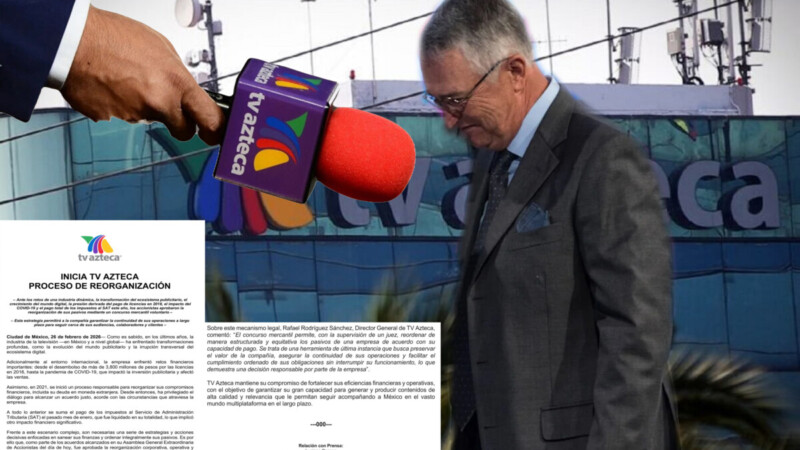 TV Azteca en antesala de la quiebra, va a concurso mercantil