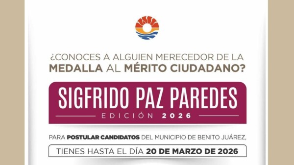 Emite Ayuntamiento convocatoria para Medalla Al Mérito Ciudadano 2026