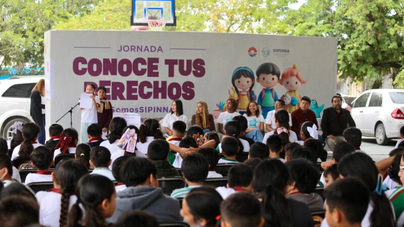 Realiza SIPINNA BJ la quinta jornada 'Conoce tus derechos' en la escuela primaria 'Ejército Mexicano'