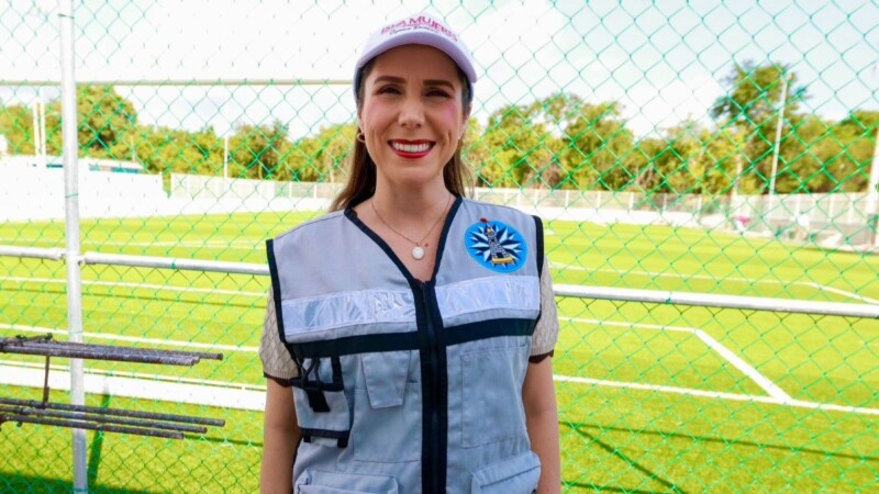 Atenea Gómez Ricalde continúa con la transformación de espacios deportivos en Isla Mujeres