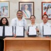 Firma Ana Paty Peralta convenio con Insus