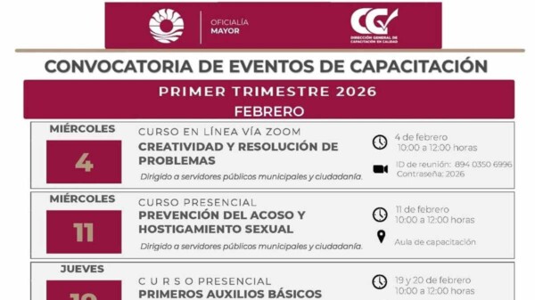 Beneficia ayuntamiento a grupos prioritarios con capacitación gratuita