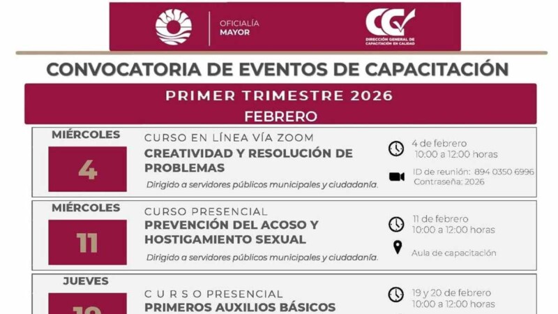 Beneficia ayuntamiento a grupos prioritarios con capacitación gratuita