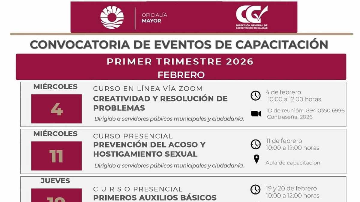 Beneficia ayuntamiento a grupos prioritarios con capacitación gratuita