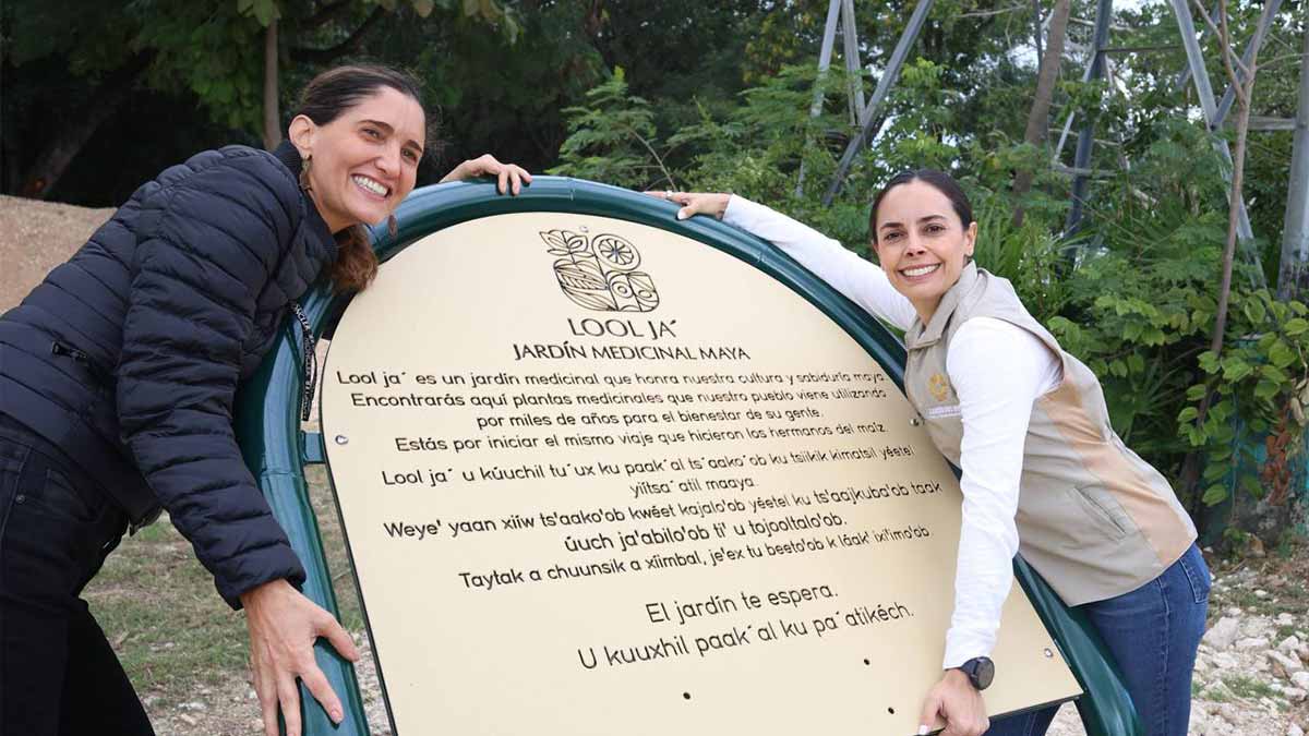 Supervisa Ana Paty Peralta "Jardín Medicinal Maya"