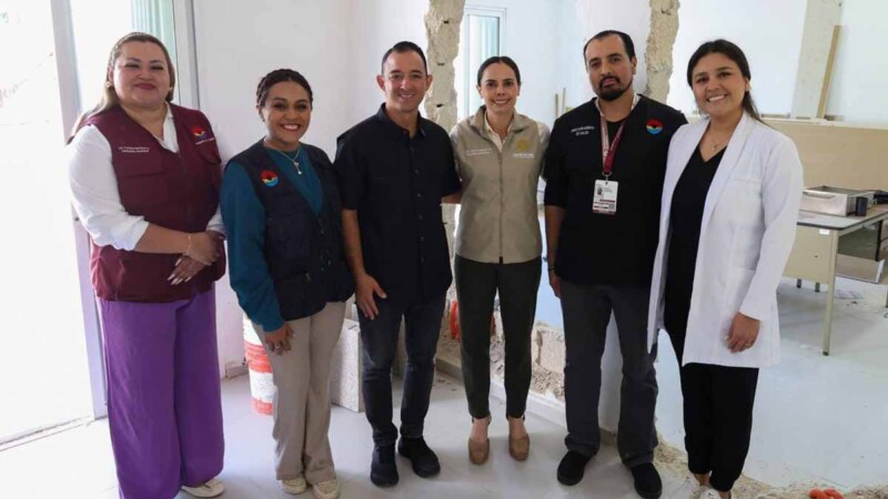 Supervisa Ana Paty Peralta avances de unidad médica en Bonfil