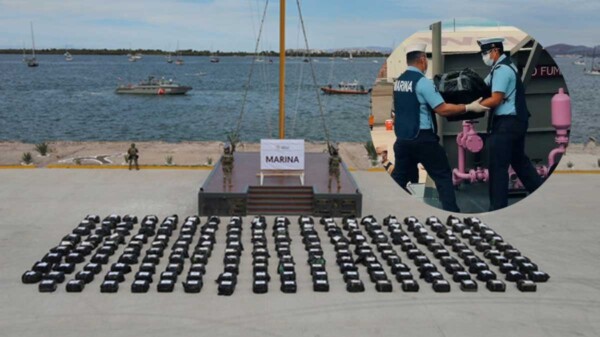 Asegura Semar toneladas de cocaína en costas de Colima