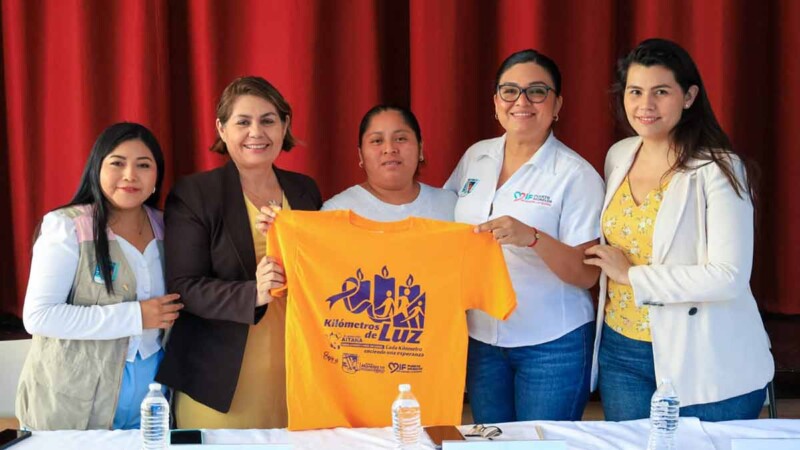 Puerto Morelos se suma a "Kilómetros de Luz" por el día internacional de la lucha contra el cáncer infantil