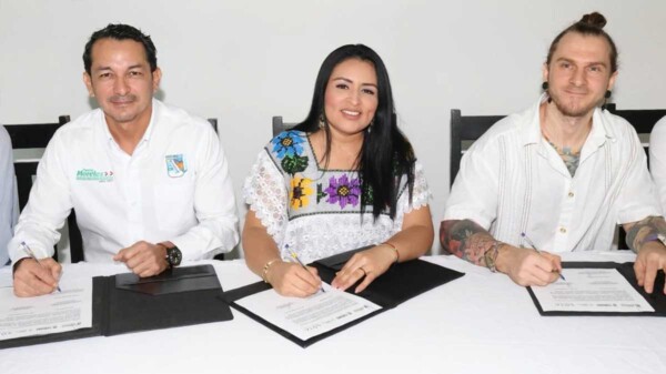 Firma Blanca Merari convenio de colaboración con Sota Conceptual Human Space para impulsar turismo wellness en Puerto Morelos