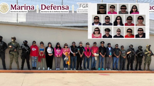 Desarticulan presunta célula criminal en Veracruz; hay 14 detenidos y un rescatado