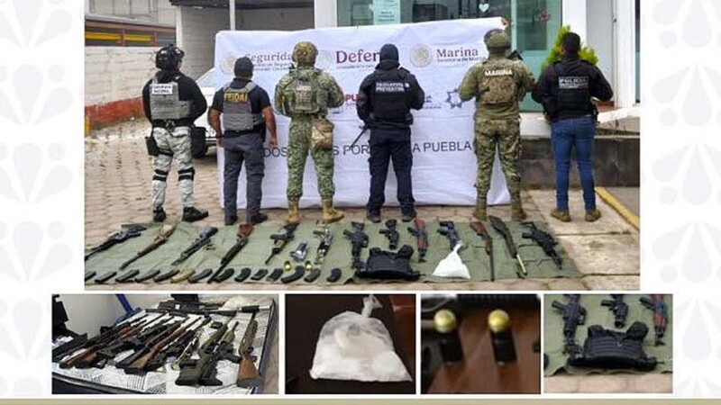 Capturan a “El Bukanas” en Puebla tras operativo y aseguran arsenal explosivo