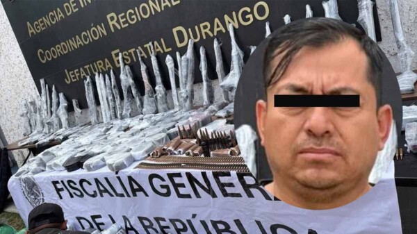 Detienen a teniente de la Guardia Nacional con arsenal ilícito en Durango
