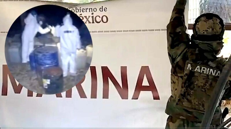 Desmantela SEMAR laboratorio clandestino de metanfetamina en Durango