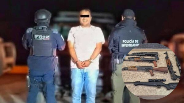 Detienen a un hombre con arsenal de alto calibre en Zacatecas