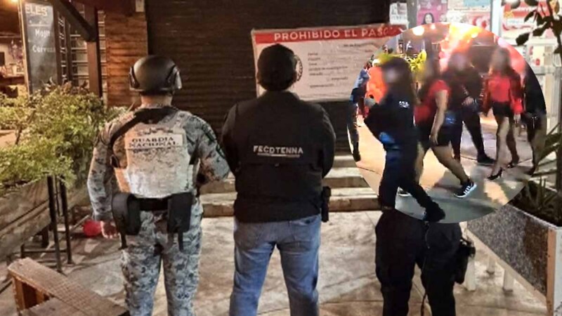 Autoridades rescatan a dos extranjeras presuntamente víctimas de trata en bar de Cancún