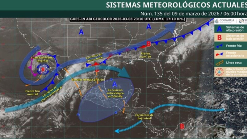 Pronóstico del clima en Quintana Roo para hoy lunes 9 de marzo 2026