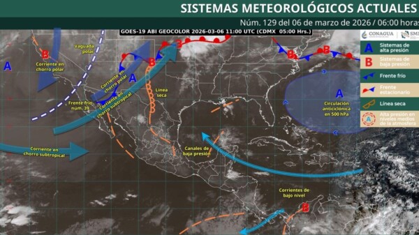 Pronóstico del clima en Quintana Roo para hoy viernes 6 de marzo 2026