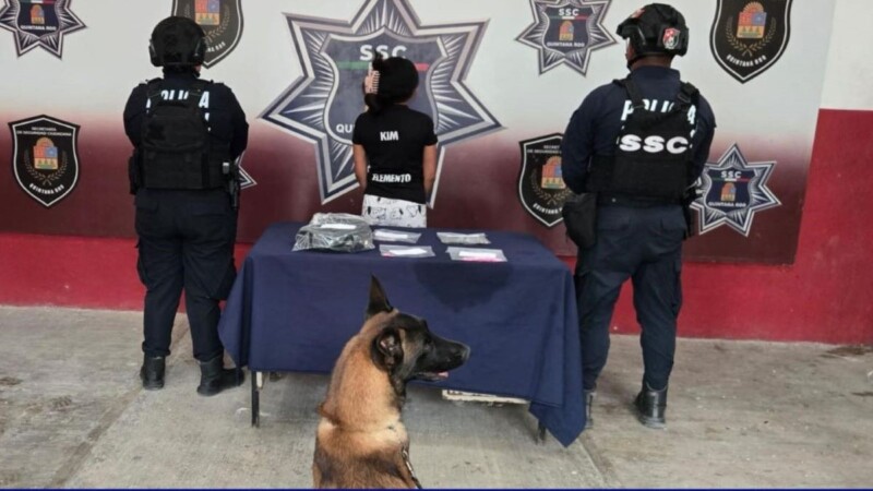 Detienen a menor tras hallazgo de presuntas drogas en la colonia Proterritorio en Chetumal