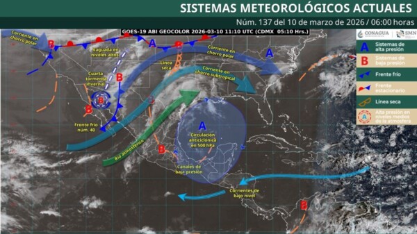 Pronóstico del clima en Quintana Roo para hoy martes 10 de marzo 2026