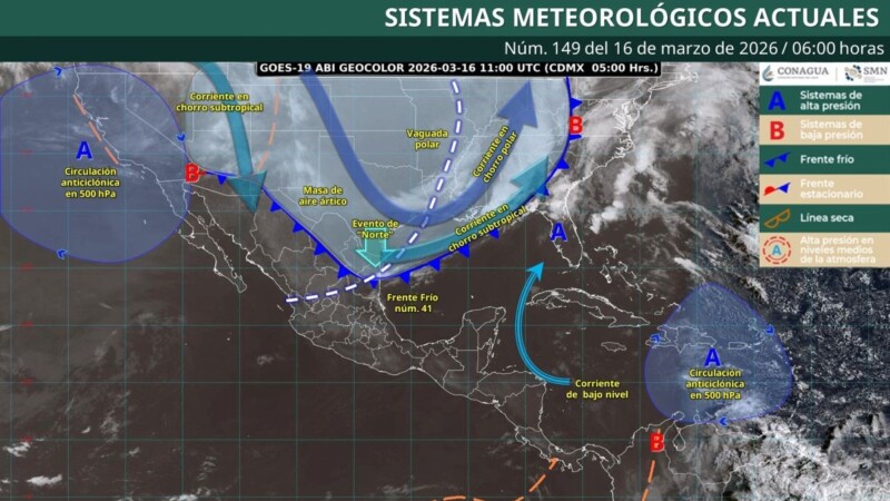 Pronóstico del clima en Quintana Roo para hoy lunes 16 de marzo 2026