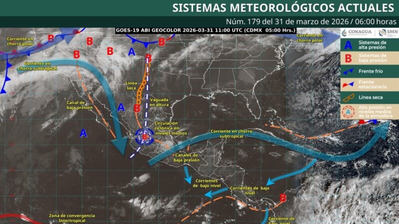 Pronóstico del clima en Quintana Roo para hoy martes 31 de marzo 2026
